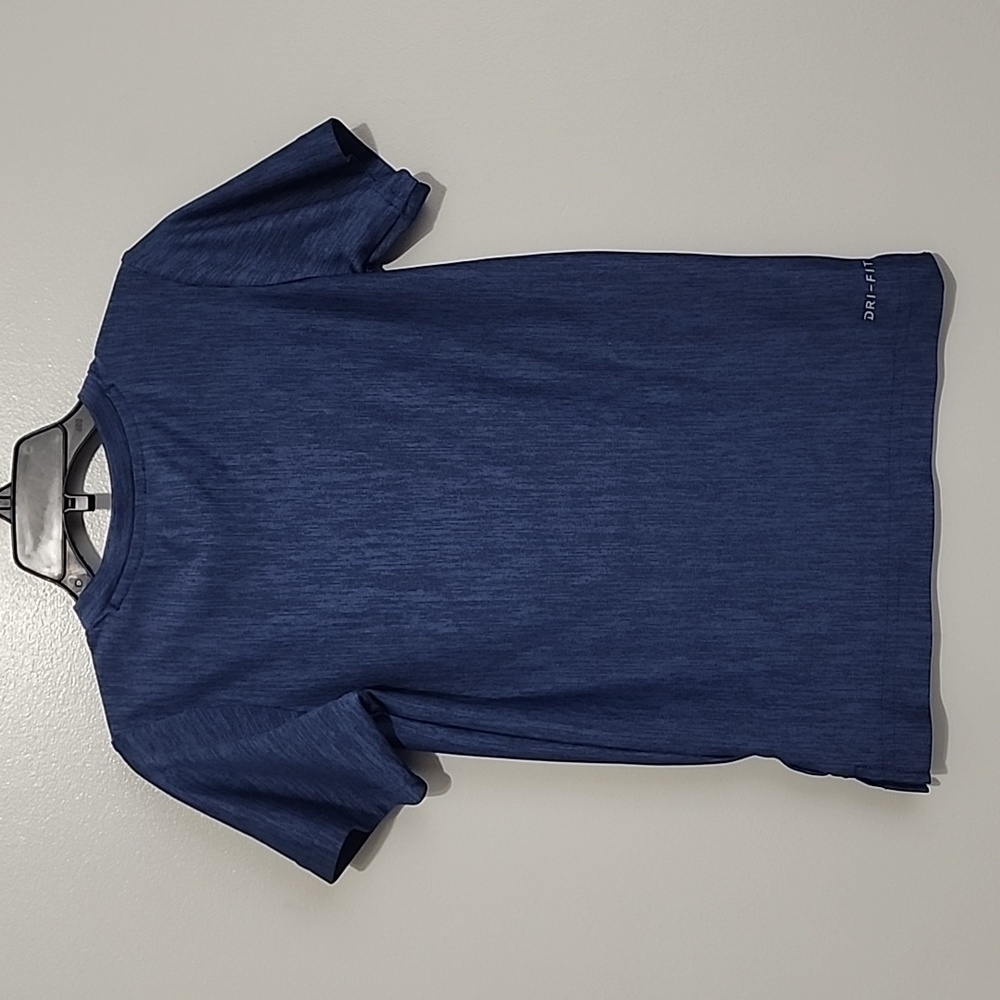 Nike Dri-Fit Shirt Boys Small 4-5 yrs old Blue/White - Picture 4 of 6